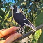 Wooden Decoration | Australian Magpie